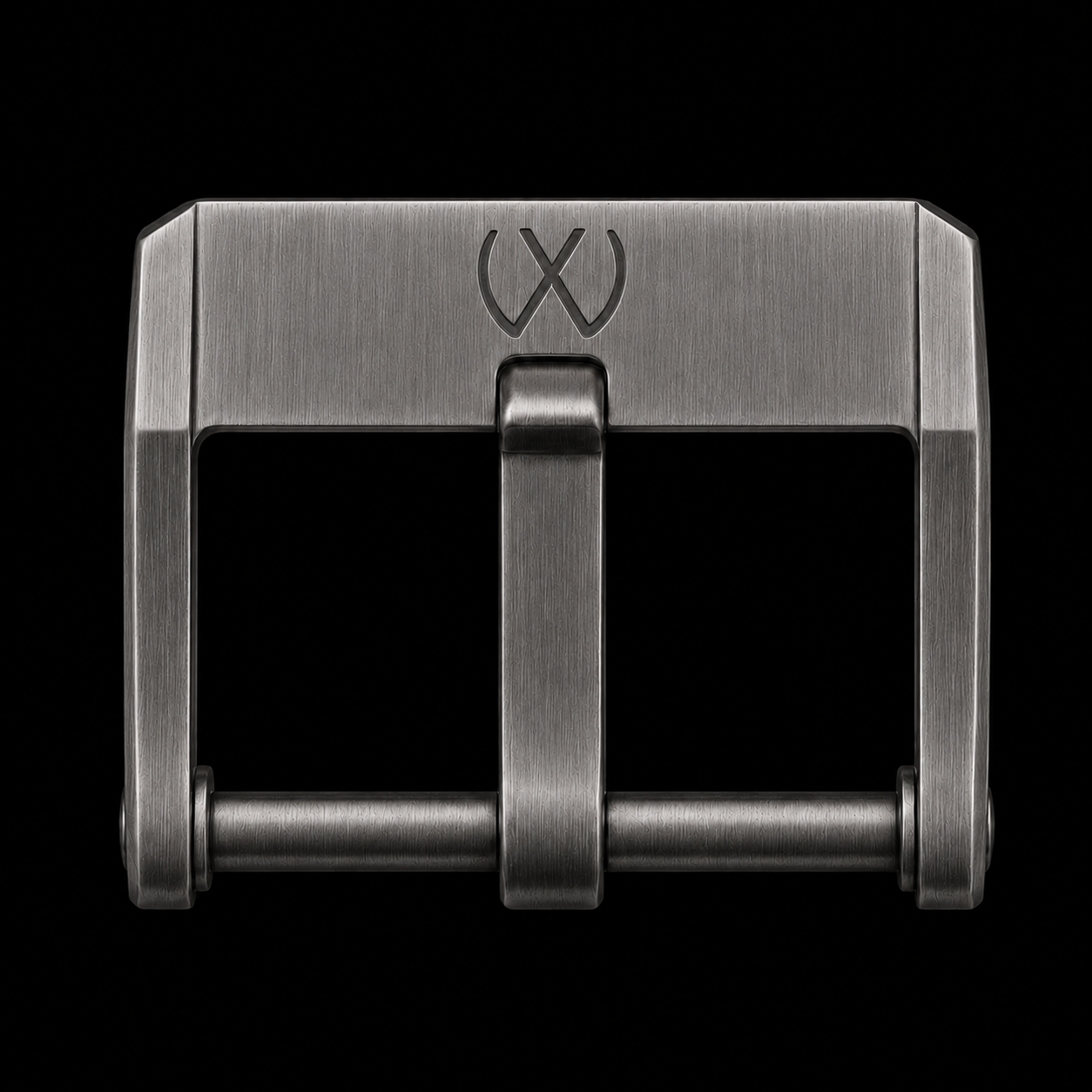 WiigWatch brushed steel buckle close-up